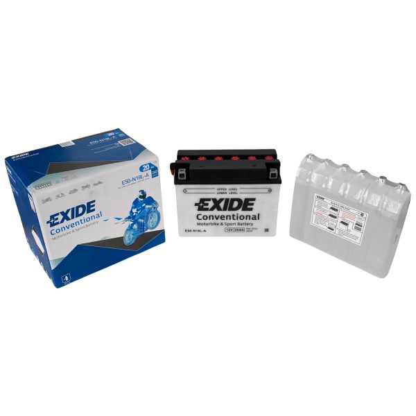 Baterie Moto Exide Conventional Motorbike & Sport Battery 20Ah 260A 12V E50-N18L-A